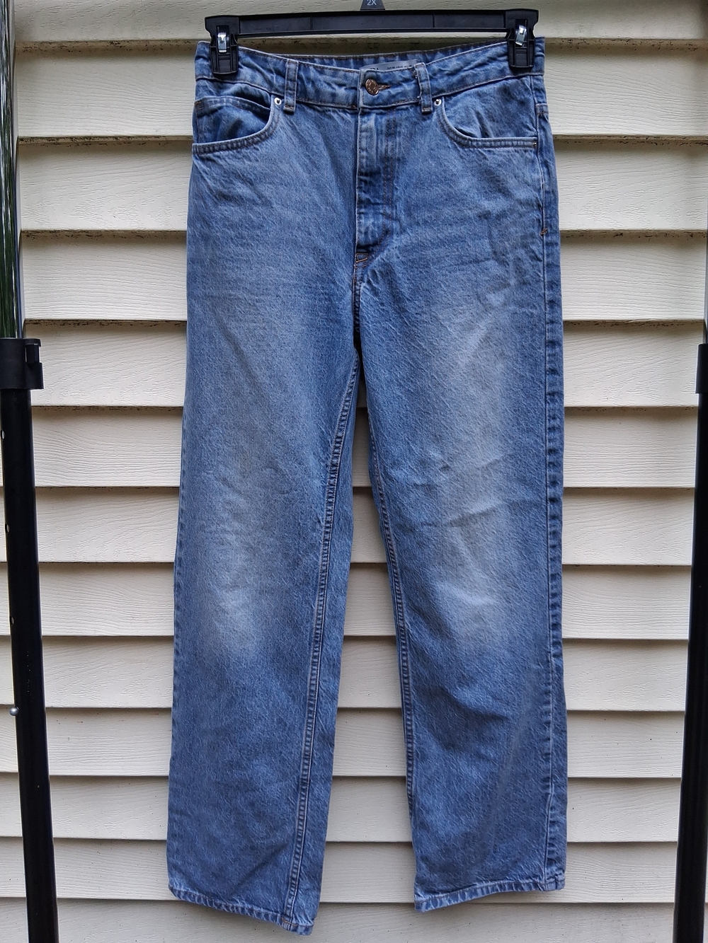 ZARA Womens Wide Leg Jeans Blue Denim Size US 6 EUR 38